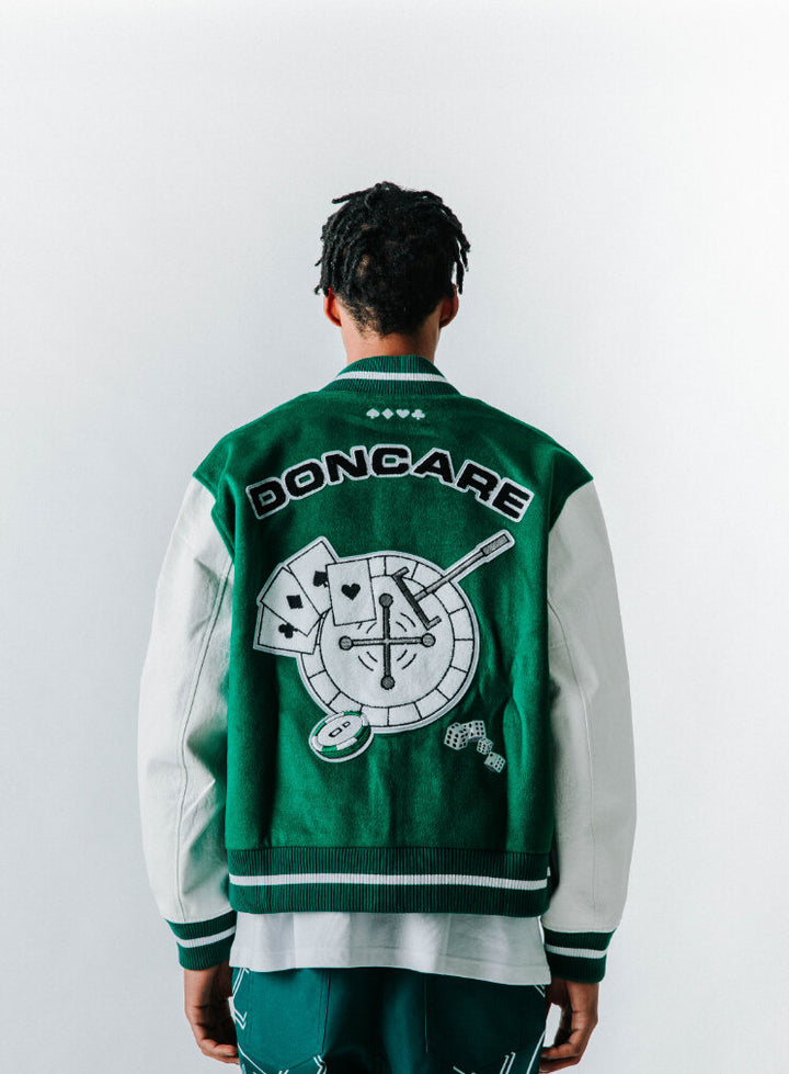 DONCARE (AFGK) "Casino Varsity Jacket" - GREEN