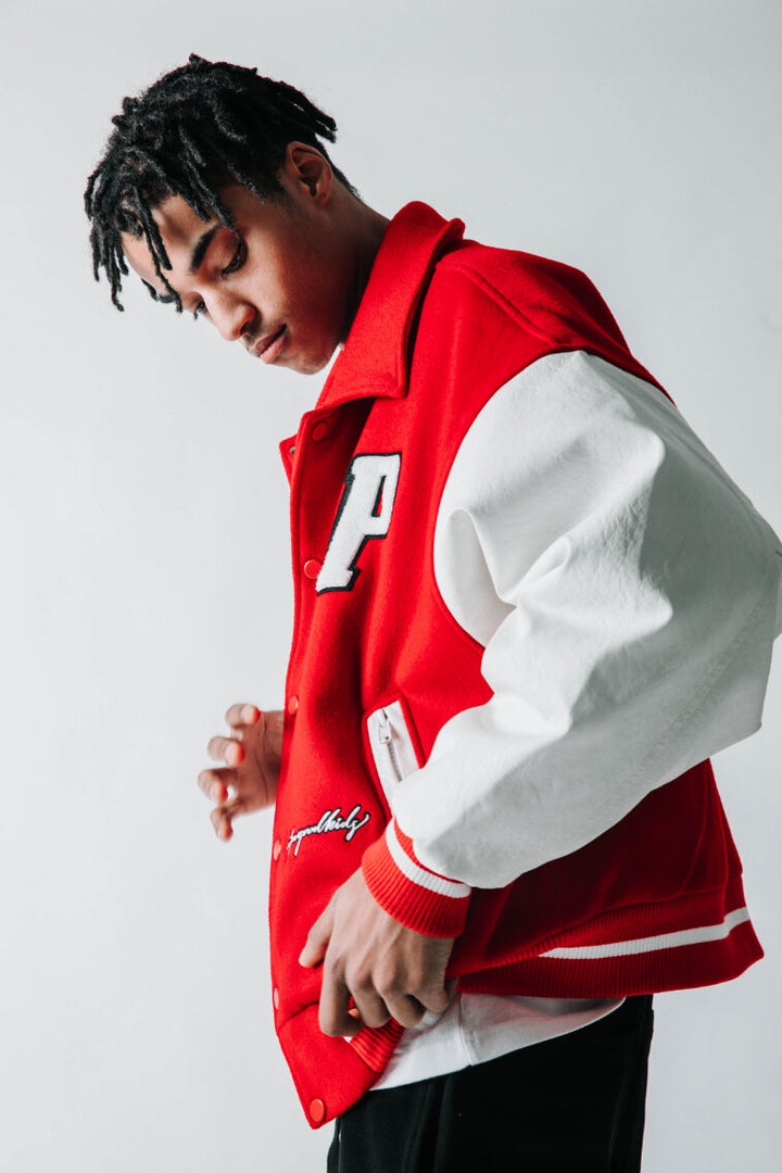 DONCARE (AFGK) "Prince Charming Varsity Jacket" - RED