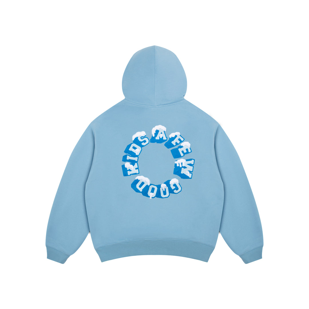 DONCARE(AFGK) "Snow logo hoodie"