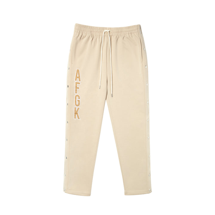 DONCARE(AFGK) "Logo-Print Buttoned Trouser"