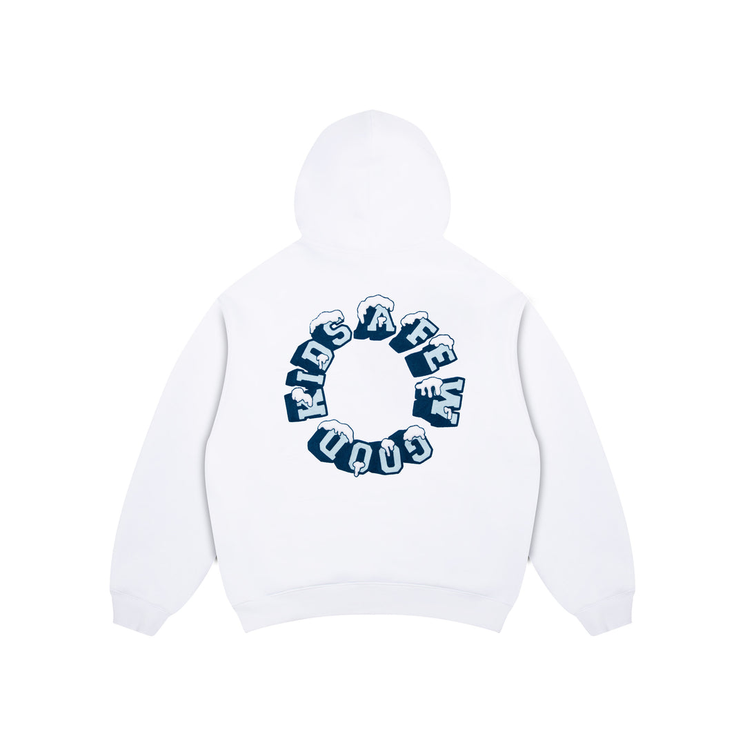 DONCARE(AFGK) "Snow logo hoodie"