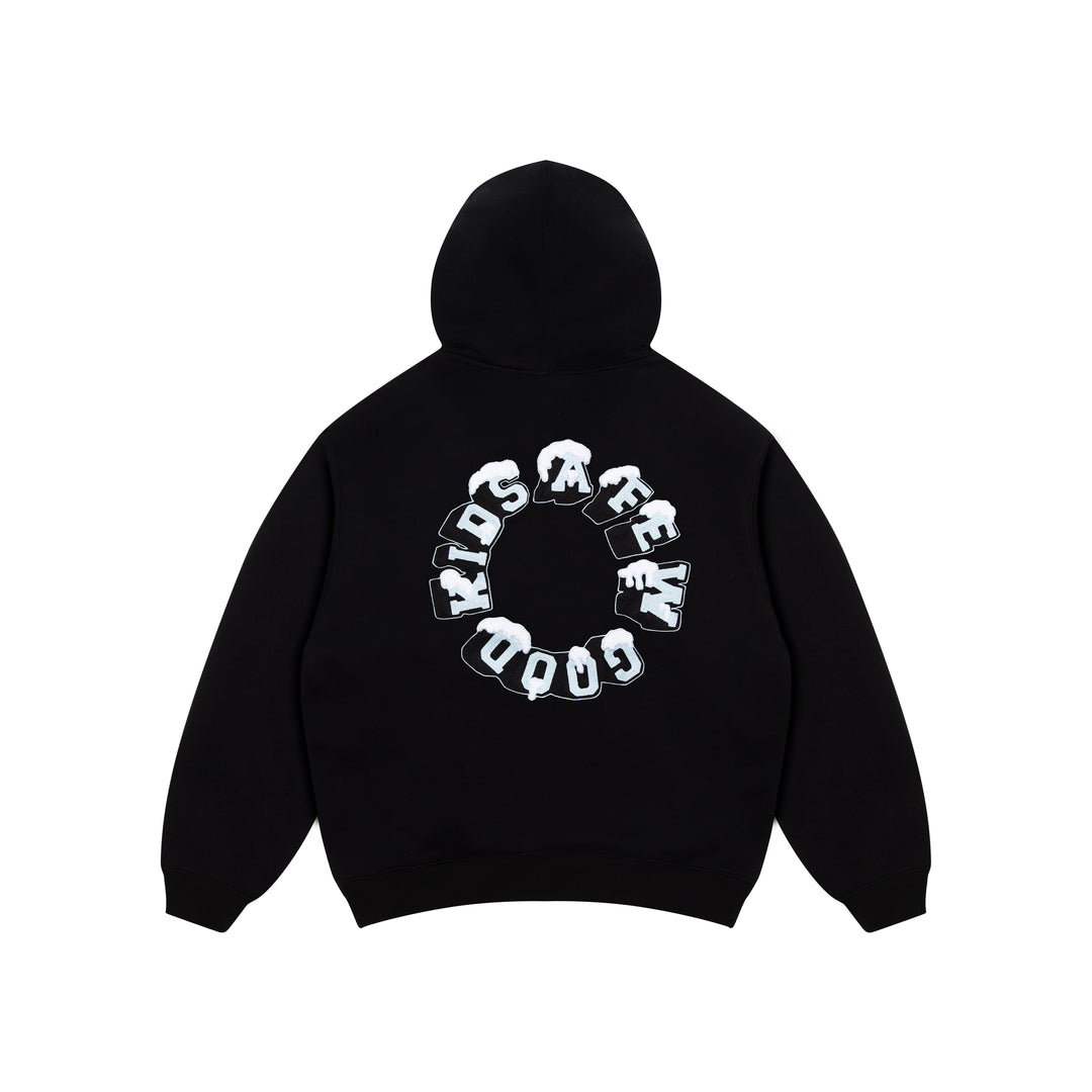 DONCARE(AFGK) "Snow logo hoodie"