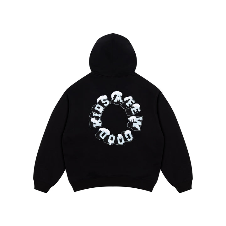 DONCARE(AFGK) "Snow logo hoodie"