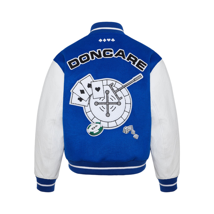 DONCARE (AFGK) "Casino Varsity Jacket" - BLUE