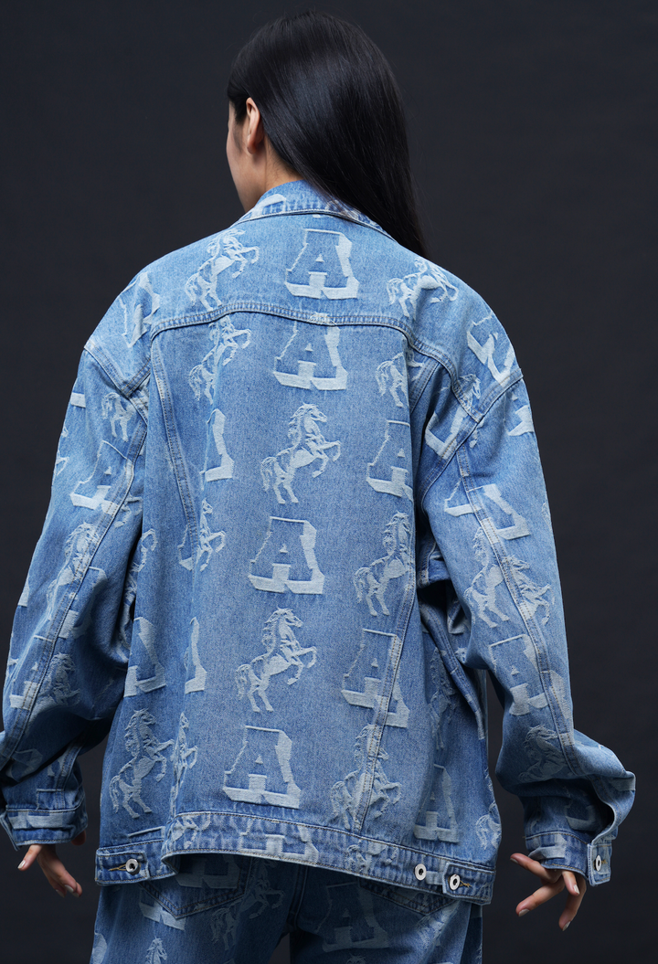 DONCARE(AFGK) "Jacquard Denim Jacket"