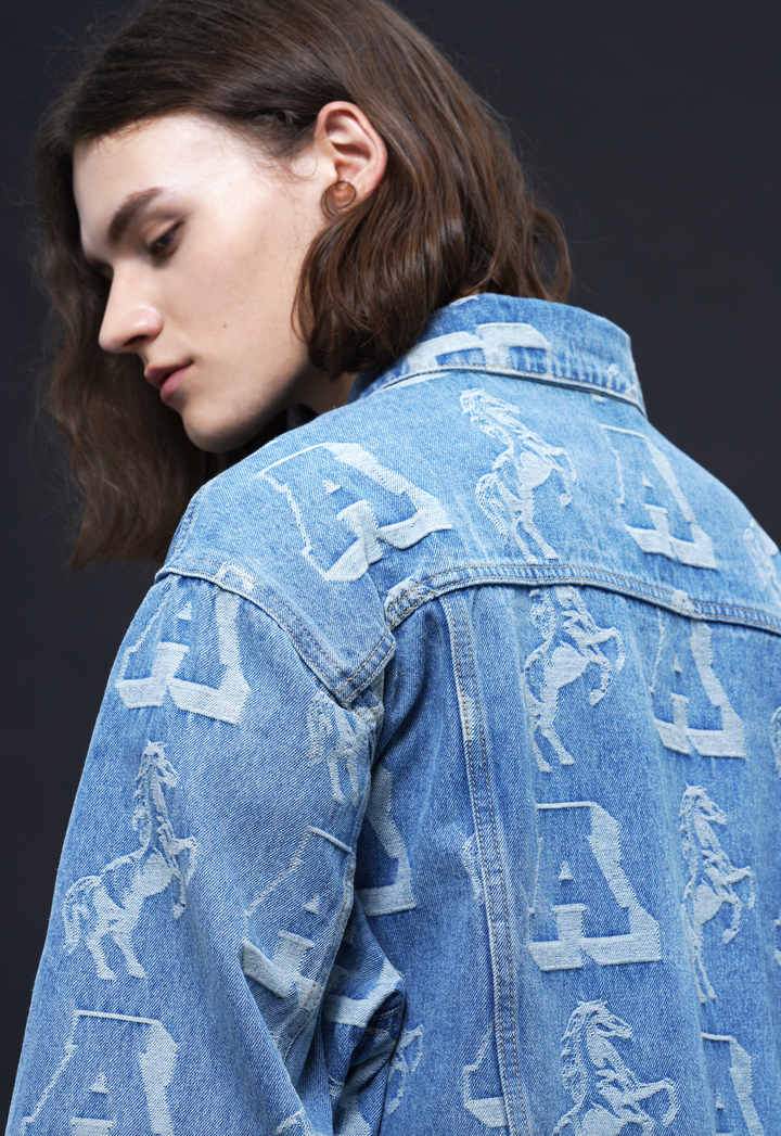 DONCARE(AFGK) "Jacquard Denim Jacket"