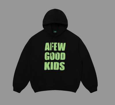 DONCARE(AFGK) "Patchwork logo hoodie"
