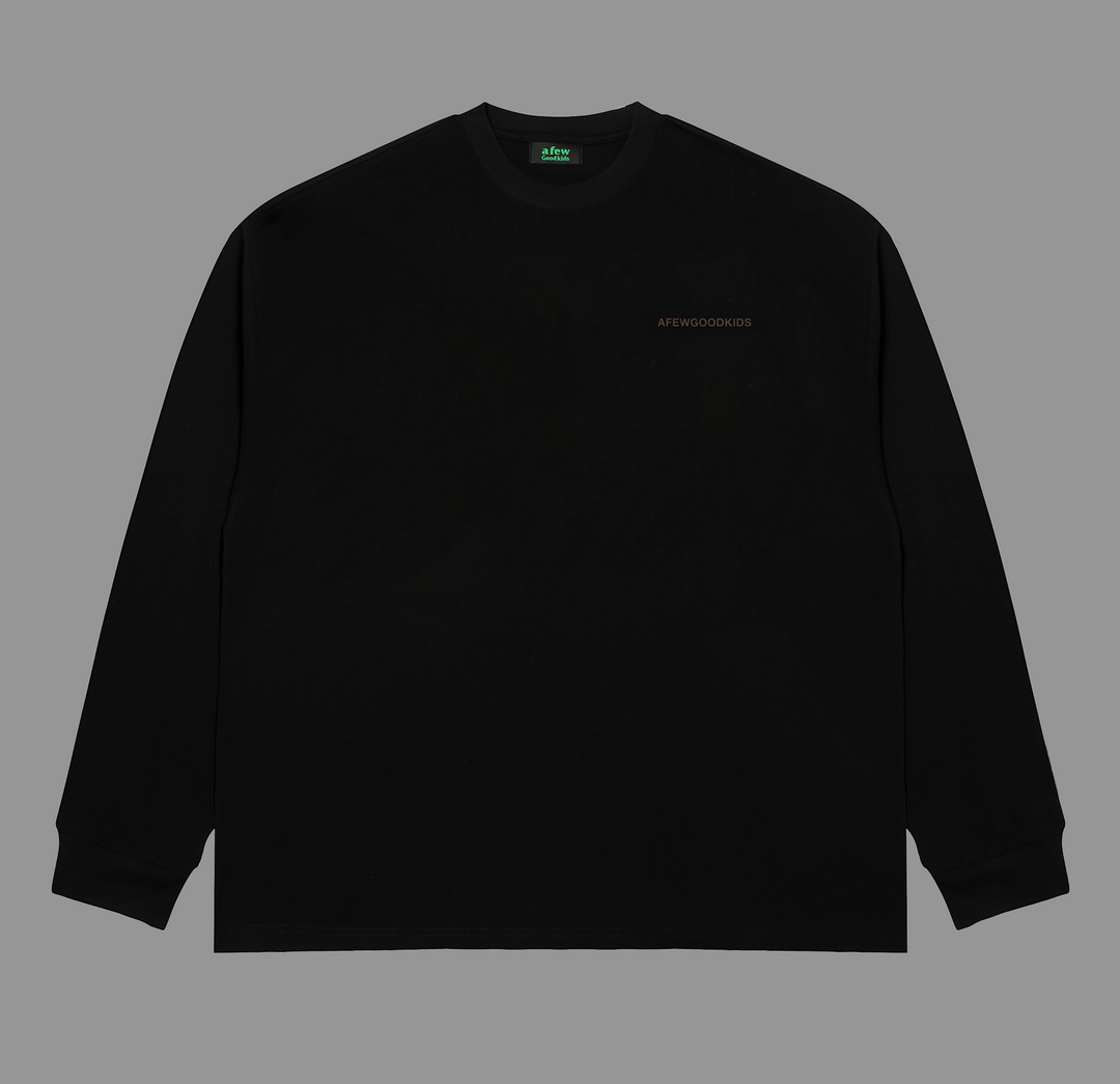 DONCARE(AFGK) "Basic signature long sleeve shirt"