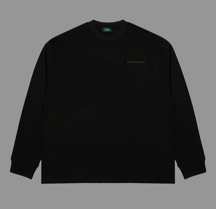 DONCARE(AFGK) "Basic signature long sleeve shirt"