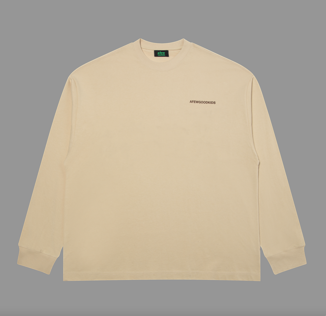 DONCARE(AFGK) "Basic signature long sleeve shirt"