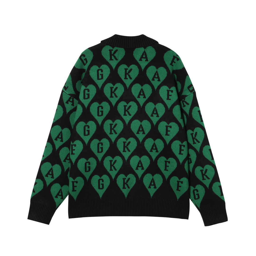 DONCARE(AFGK) "All-Over Print Logo Sweater"