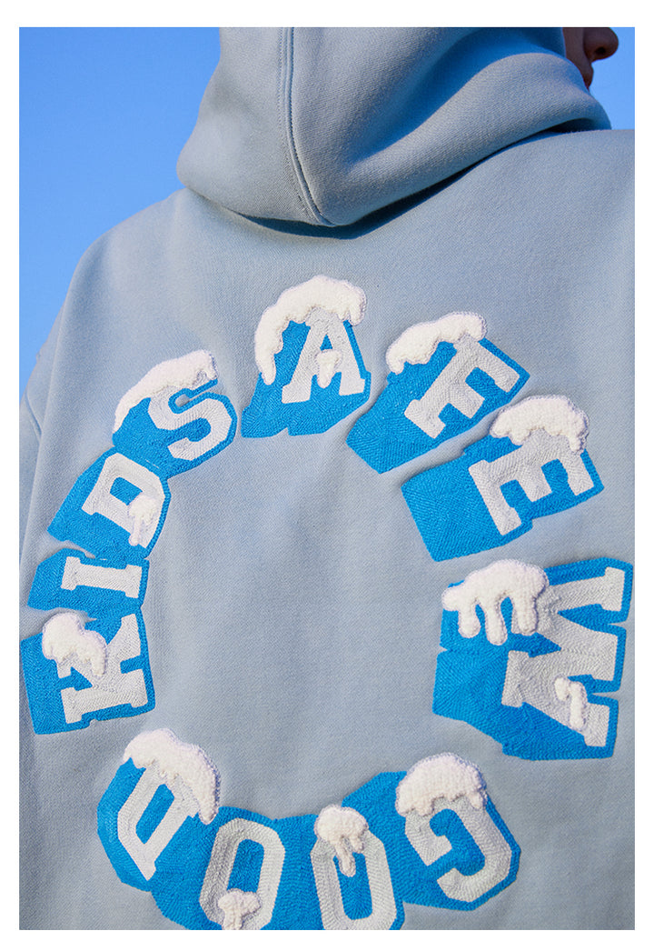 DONCARE(AFGK) "Snow logo hoodie"