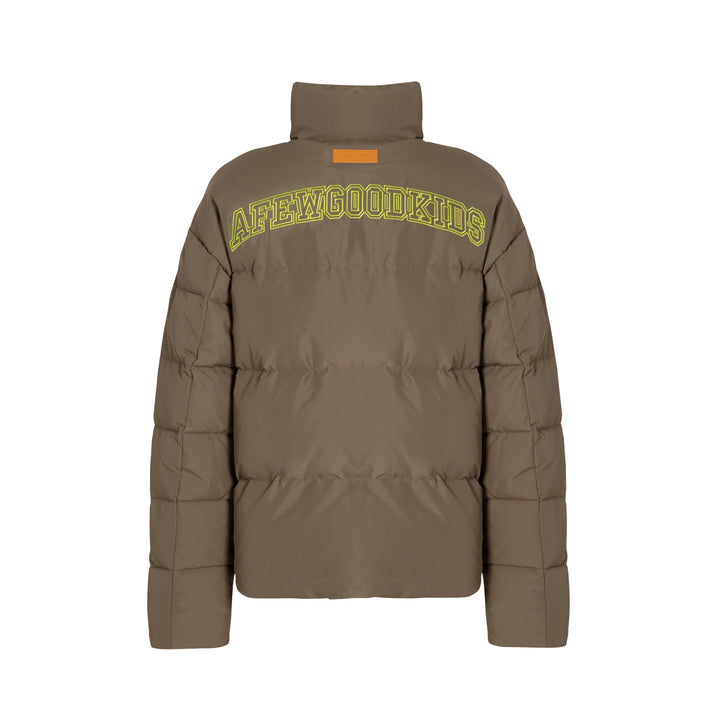 DONCARE(AFGK) "Embroidered logo down jacket"