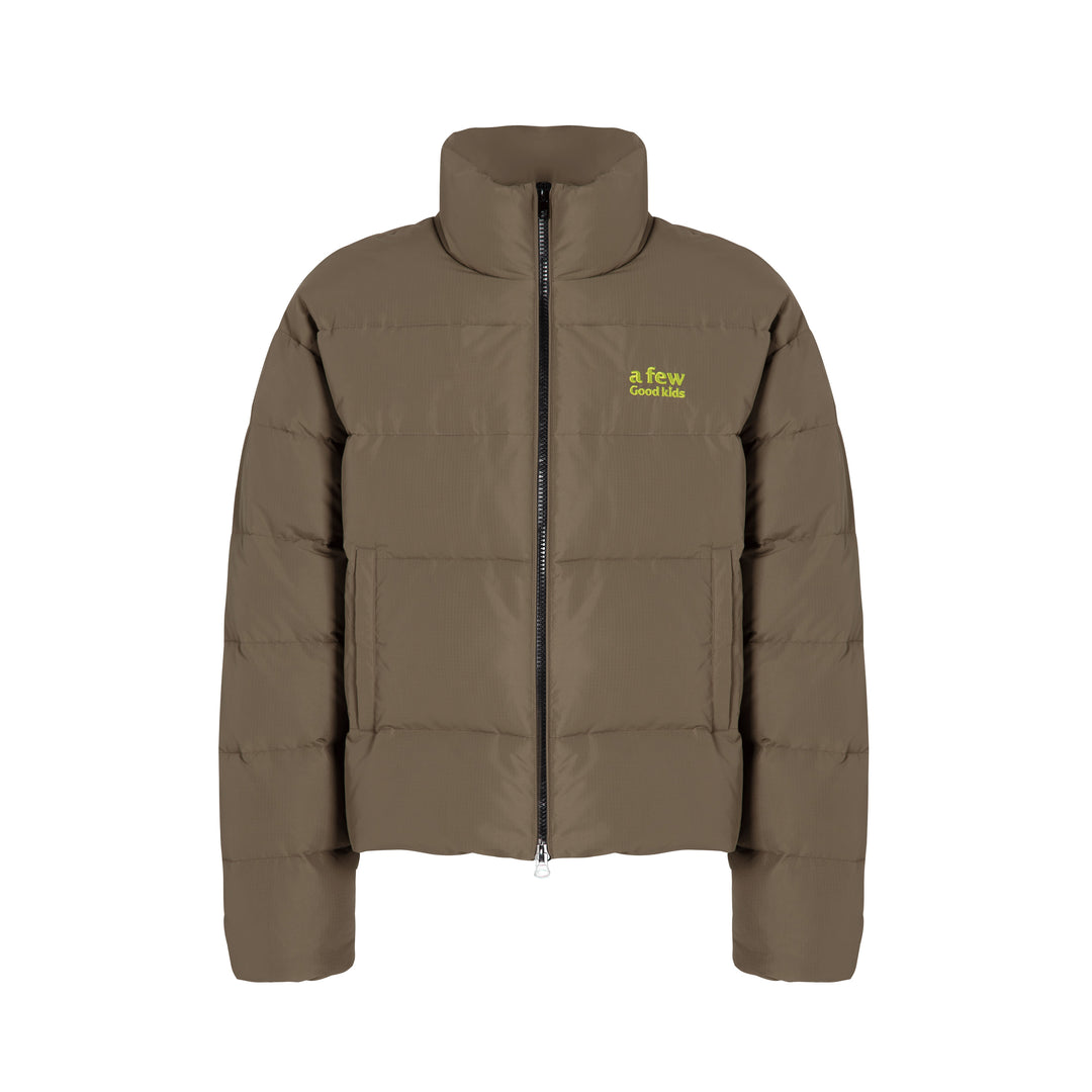 DONCARE(AFGK) "Embroidered logo down jacket"