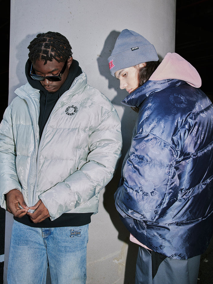 (AFGK) "Jacquard logo Puffer Down Jacket"