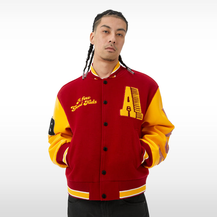 DONCARE (AFGK) "Number 99 Varsity Jacket" - RED