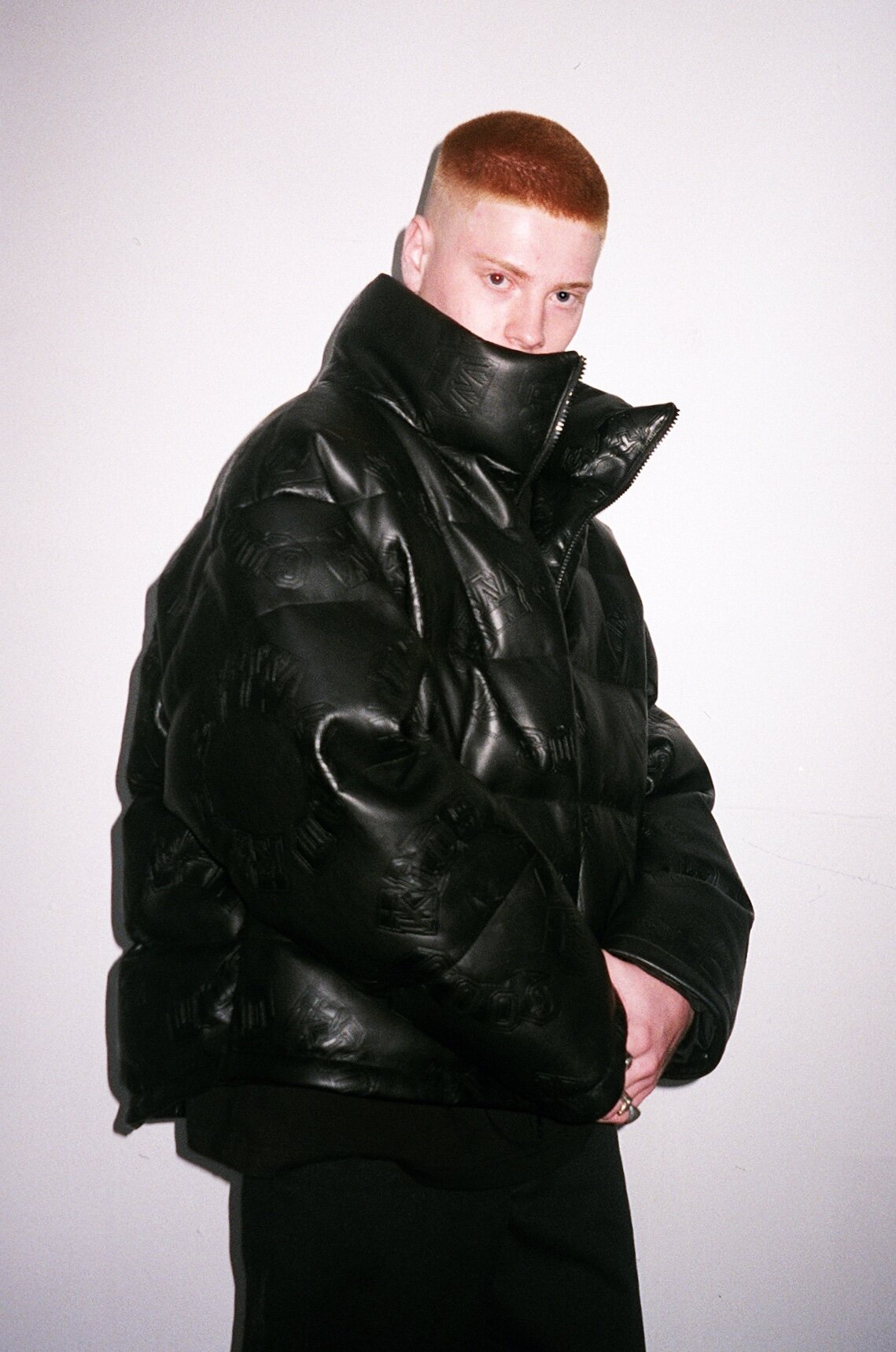 DONCARE (AFGK) "Puffer Leather Jacket" - Black