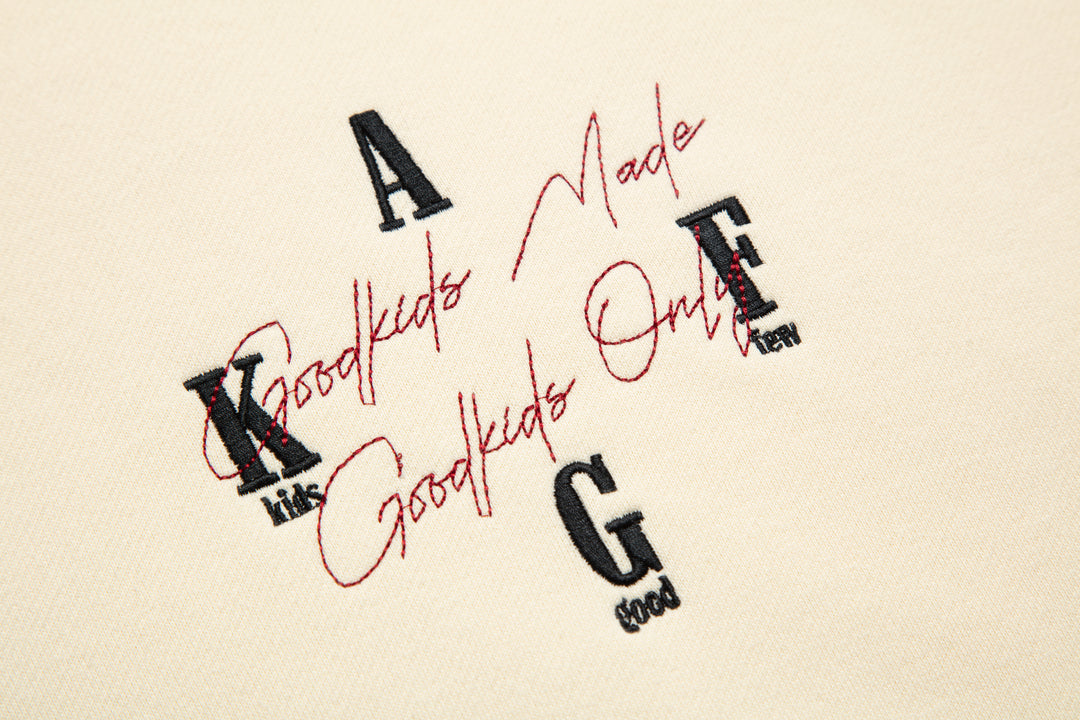 DONCARE(AFGK) "signature logo zip hoodie"