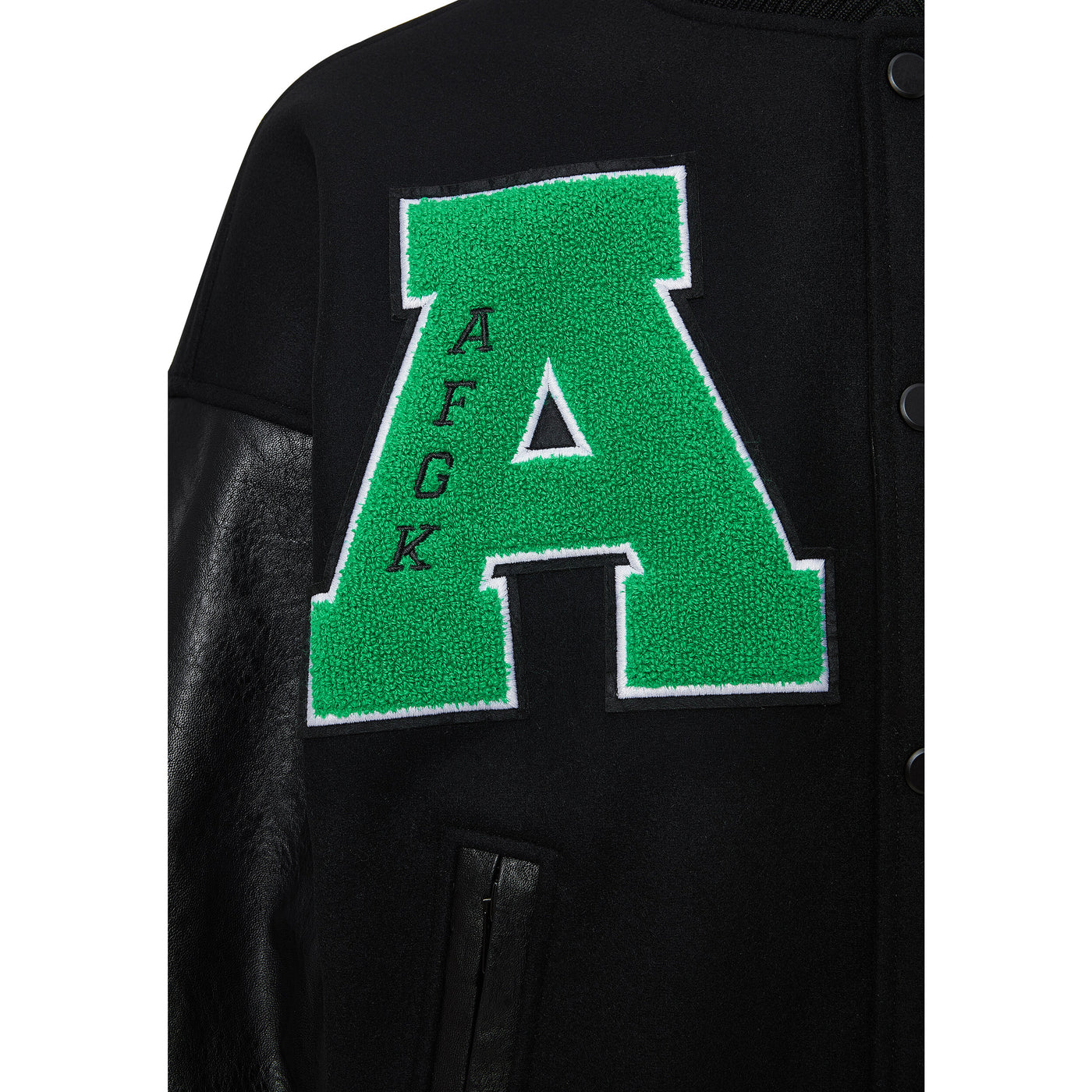 DONCARE (AFGK) "3D Logo Varsity Jacket" - BLACK