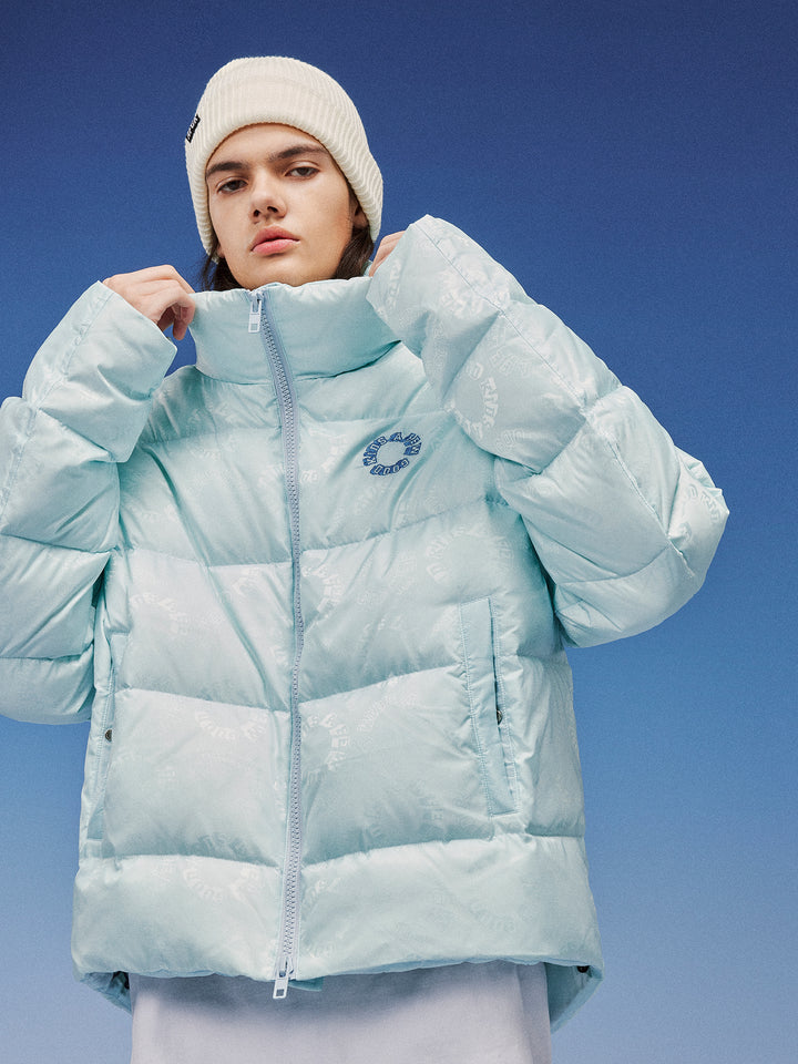 (AFGK) "Jacquard logo Puffer Down Jacket"