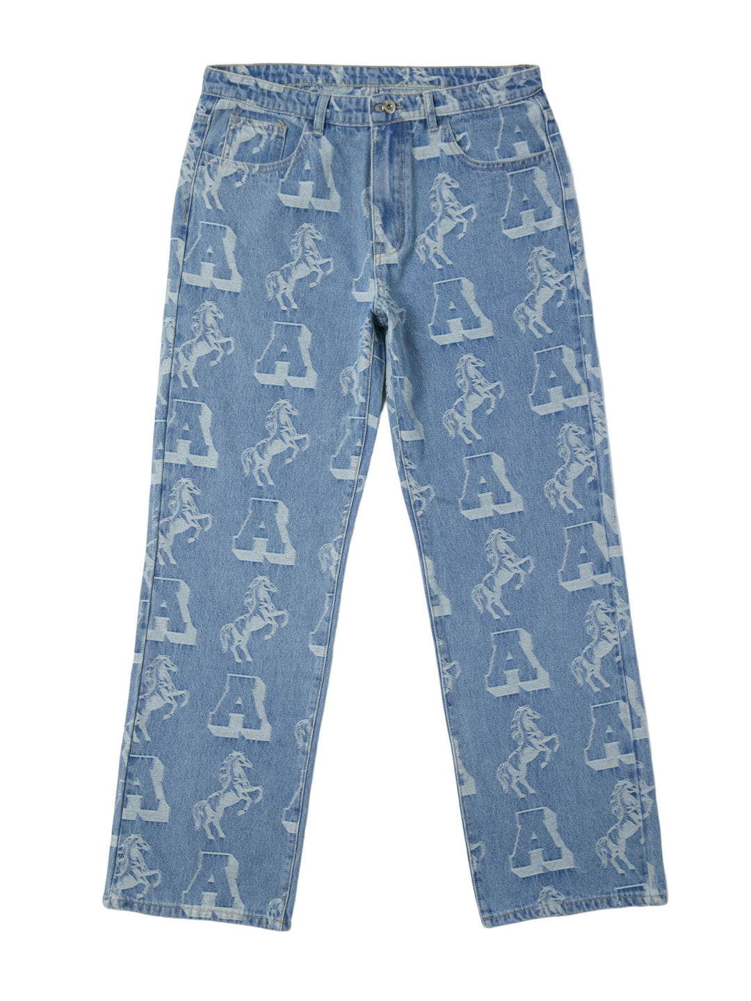 DONCARE(AFGK) "Jacquard Denim Pants"