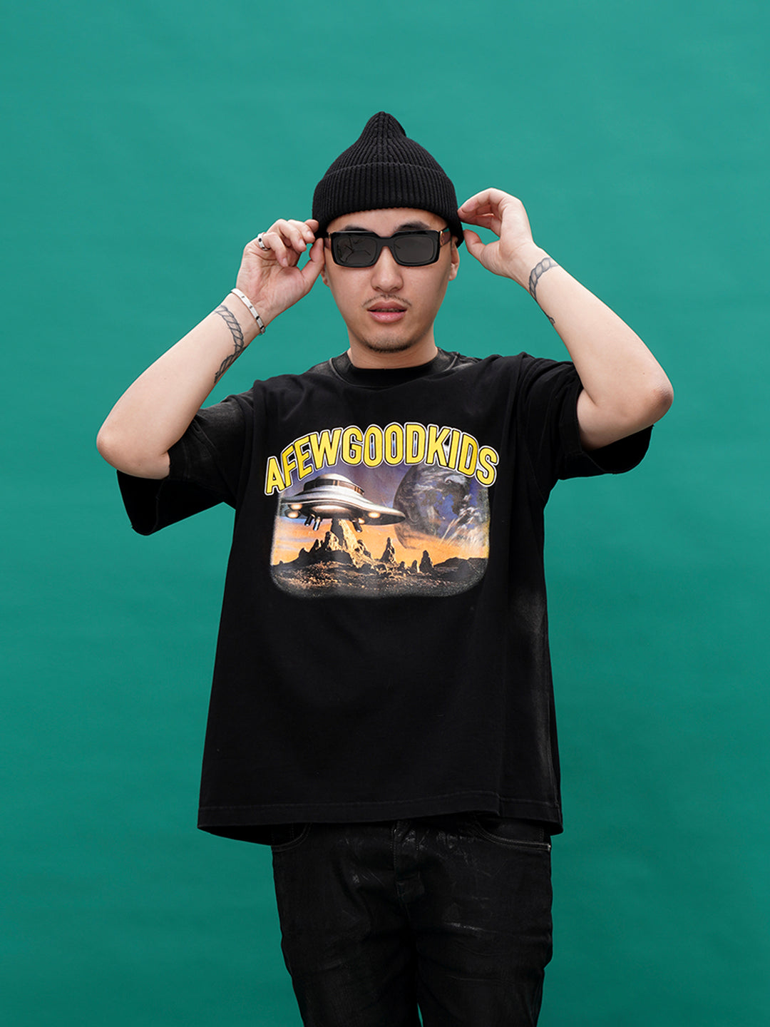 DONCARE(AFGK) "UFO Tee" - Black