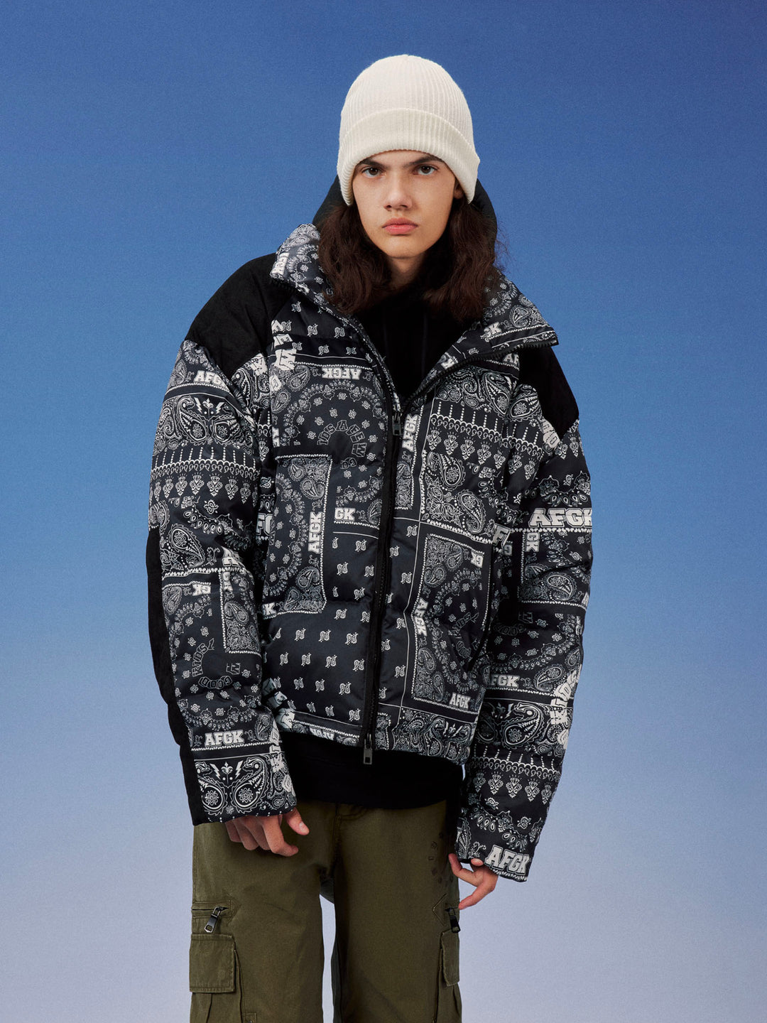 DONCARE(AFGK) "Bandana Puffer Jacket"