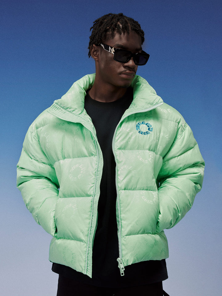 (AFGK) "Jacquard logo Puffer Down Jacket"