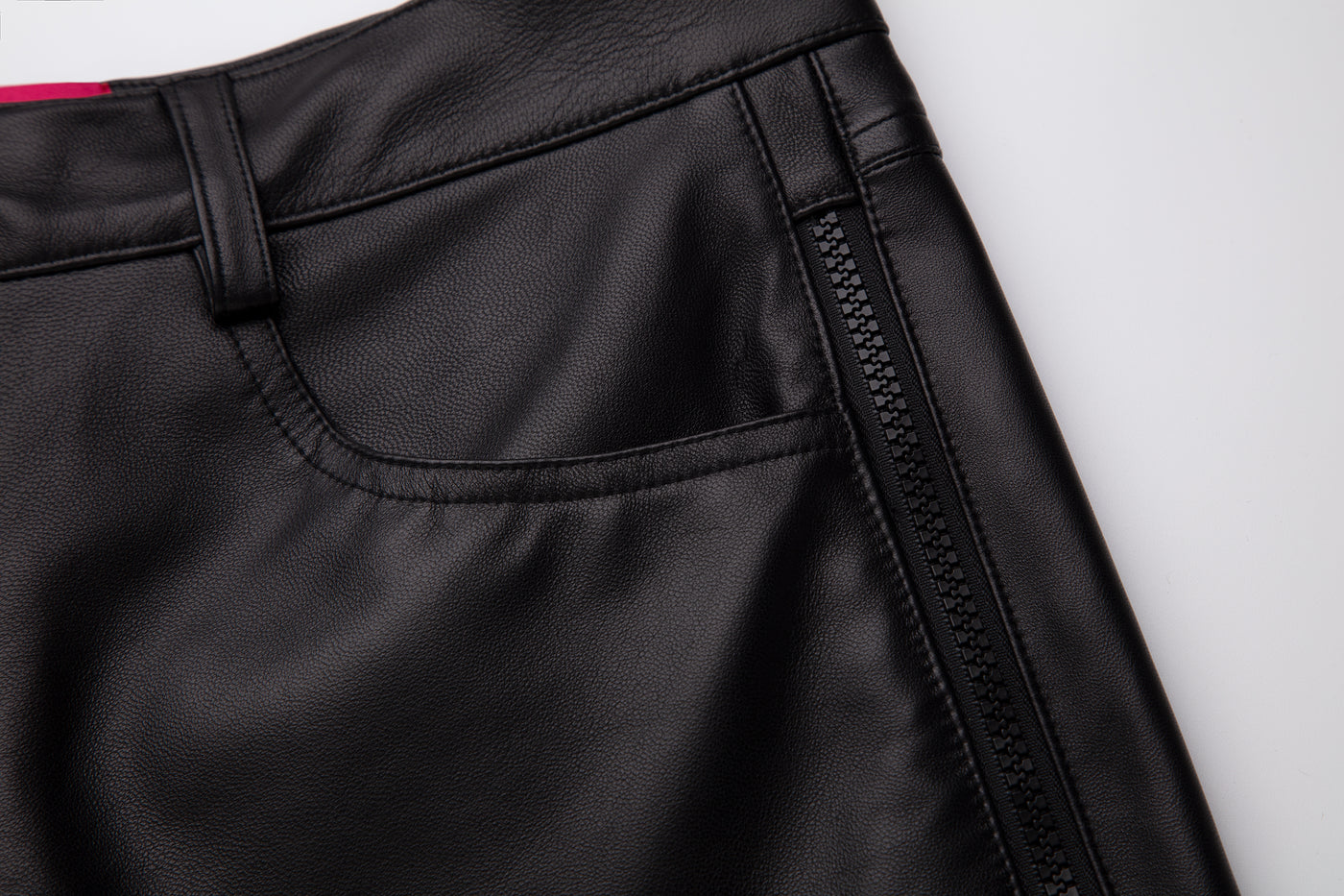 DONCARE "Basic Leather Pants" - Black