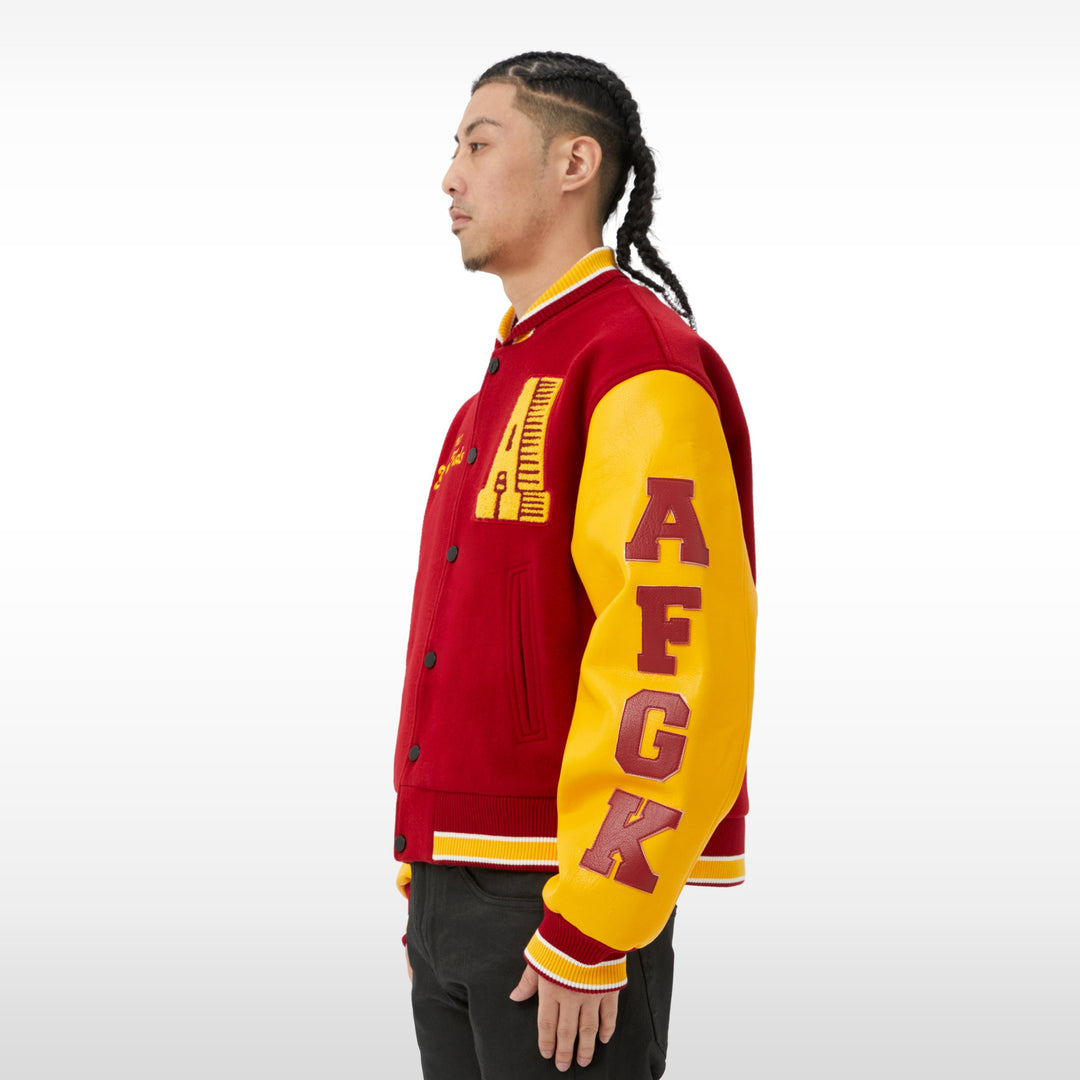 DONCARE (AFGK) "Number 99 Varsity Jacket" - RED