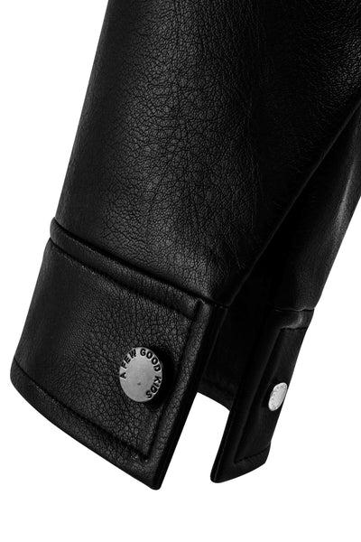DONCARE (AFGK) "Modern Life Leather Jacket" - Black