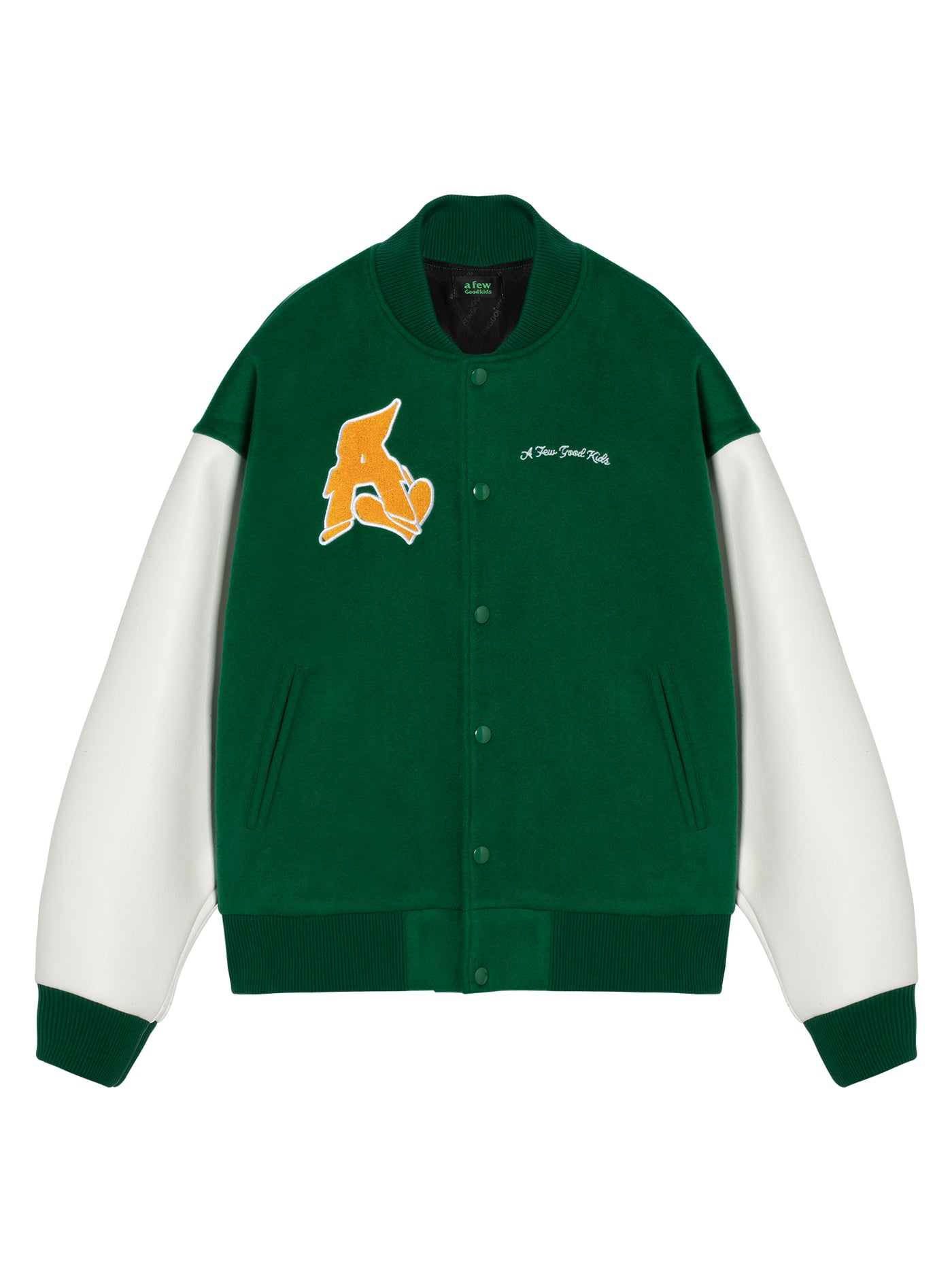 DONCARE(AFGK) "Basic Logo Varsity Jacket"