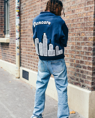 DONCARE (AFGK) "City View Collage Jacket" - Navy Blue