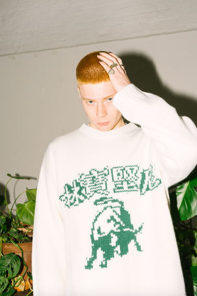 DONCARE "Bullfight knit sweater" - Off-white