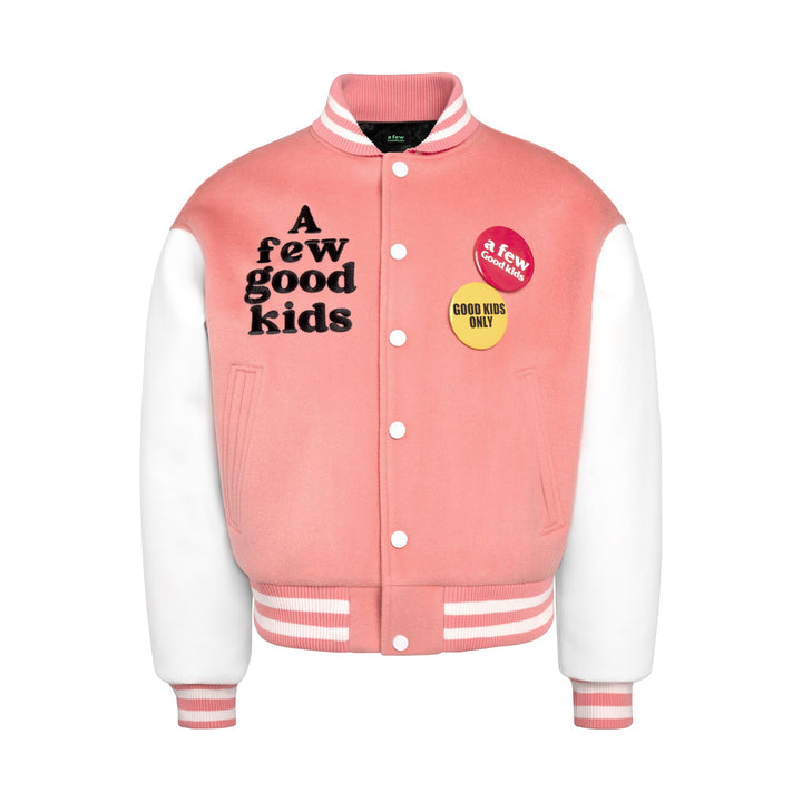 DONCARE (AFGK) "VALENTINE'S SPECIAL Varsity Jacket" - PINK