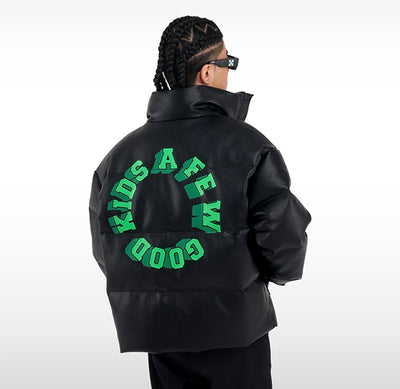 DONCARE (AFGK) "Reflective Logo Down Jacket" - Black