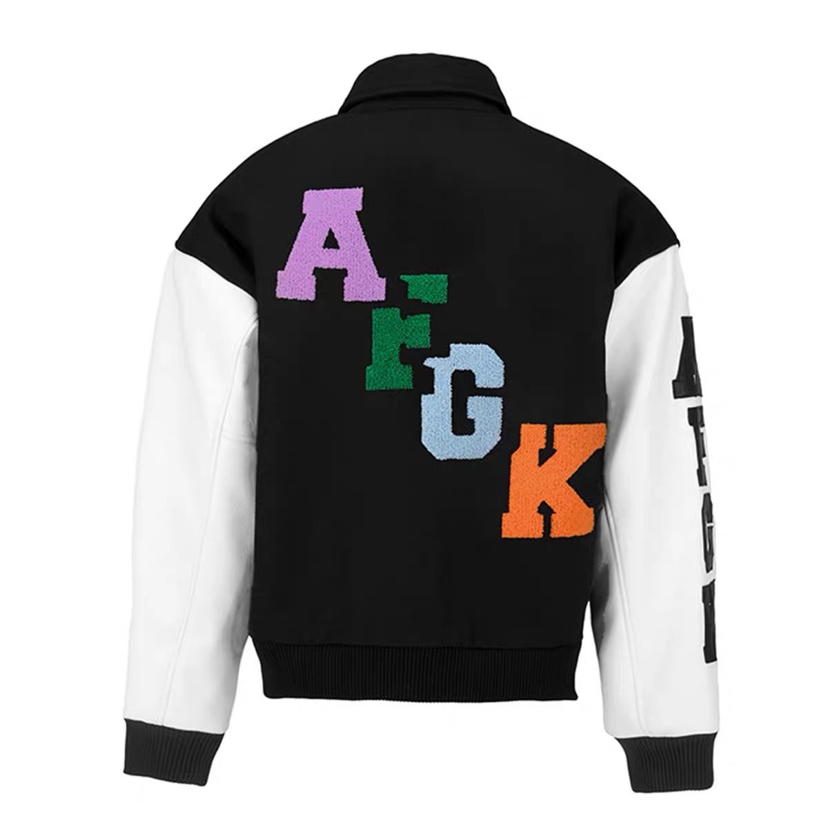 DONCARE (AFGK) "Rubik's Cube Varsity Jacket" - BLACK
