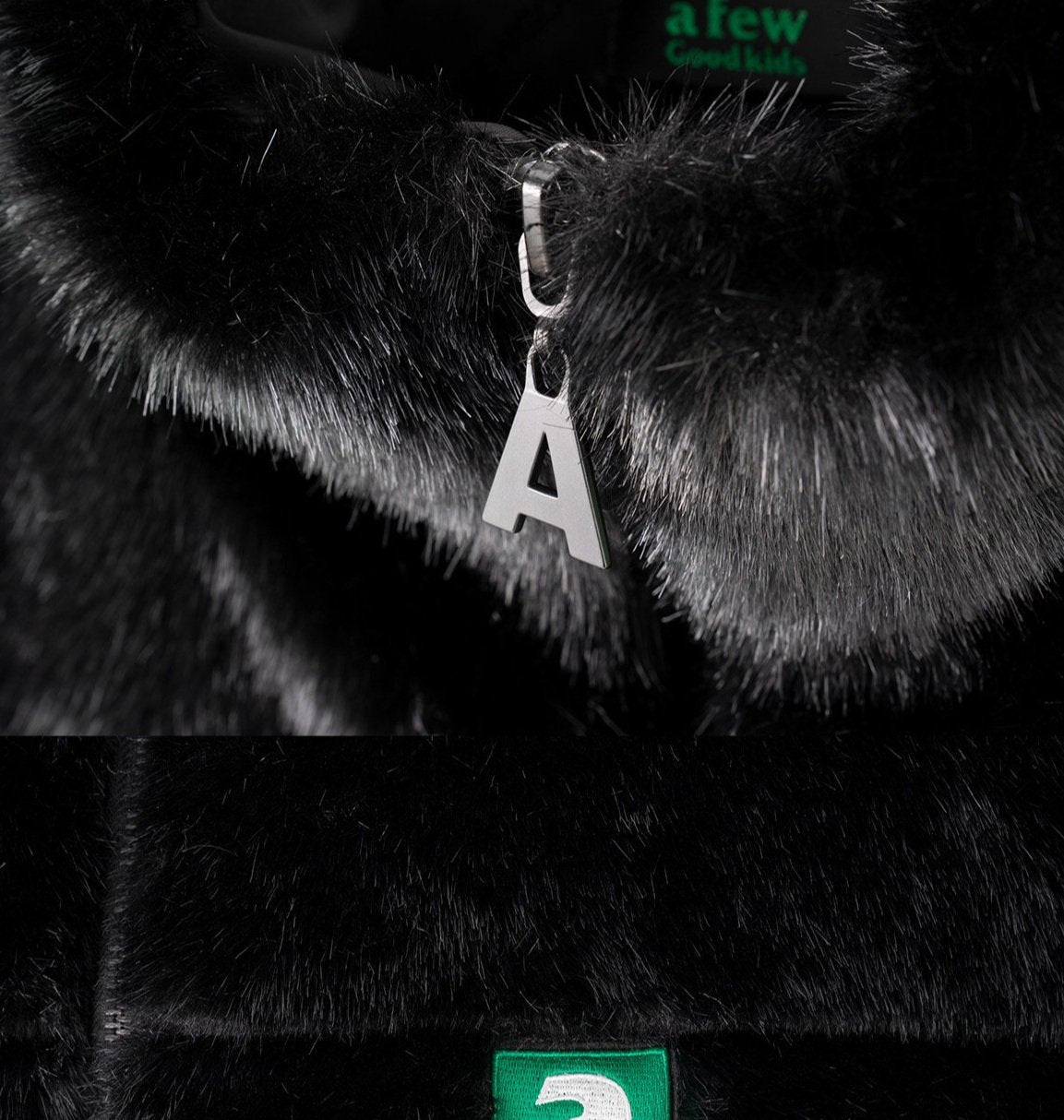 DONCARE (AFGK) "Faux Fur Down Jacket" - Black