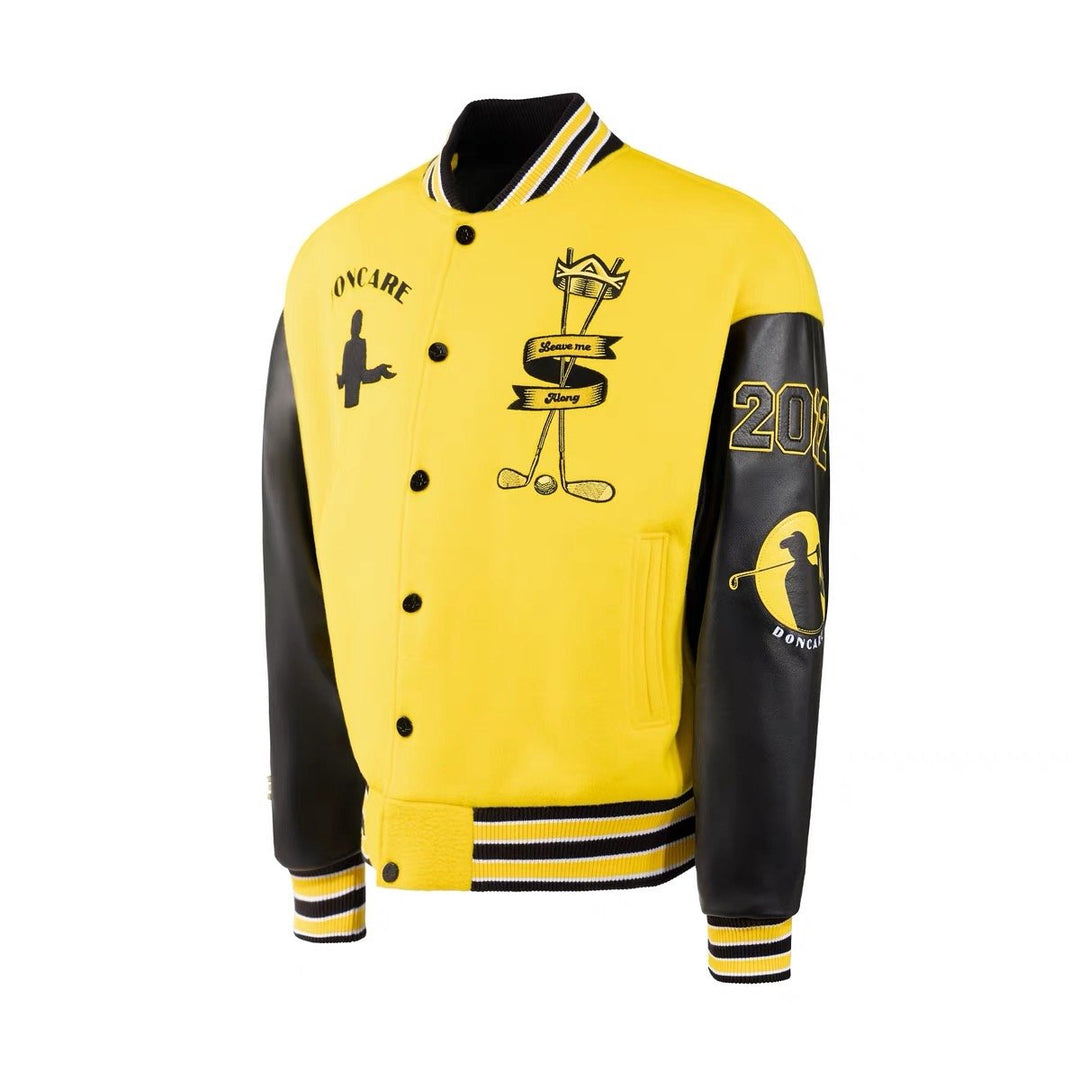 DONCARE Icon Varsity Jacket "Limited edition" - Yellow