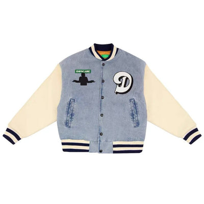 DONCARE (AFGK) "Denim Varsity Jacket"