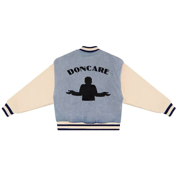 DONCARE (AFGK) "Denim Varsity Jacket"