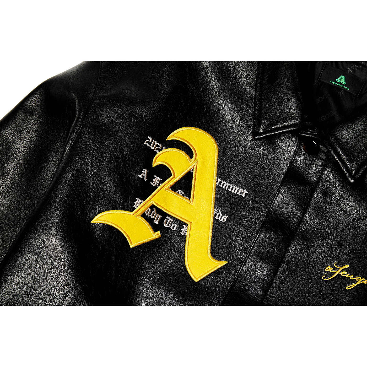 AFGK RACING LEATHER JACKET DONCARE - スタジャン