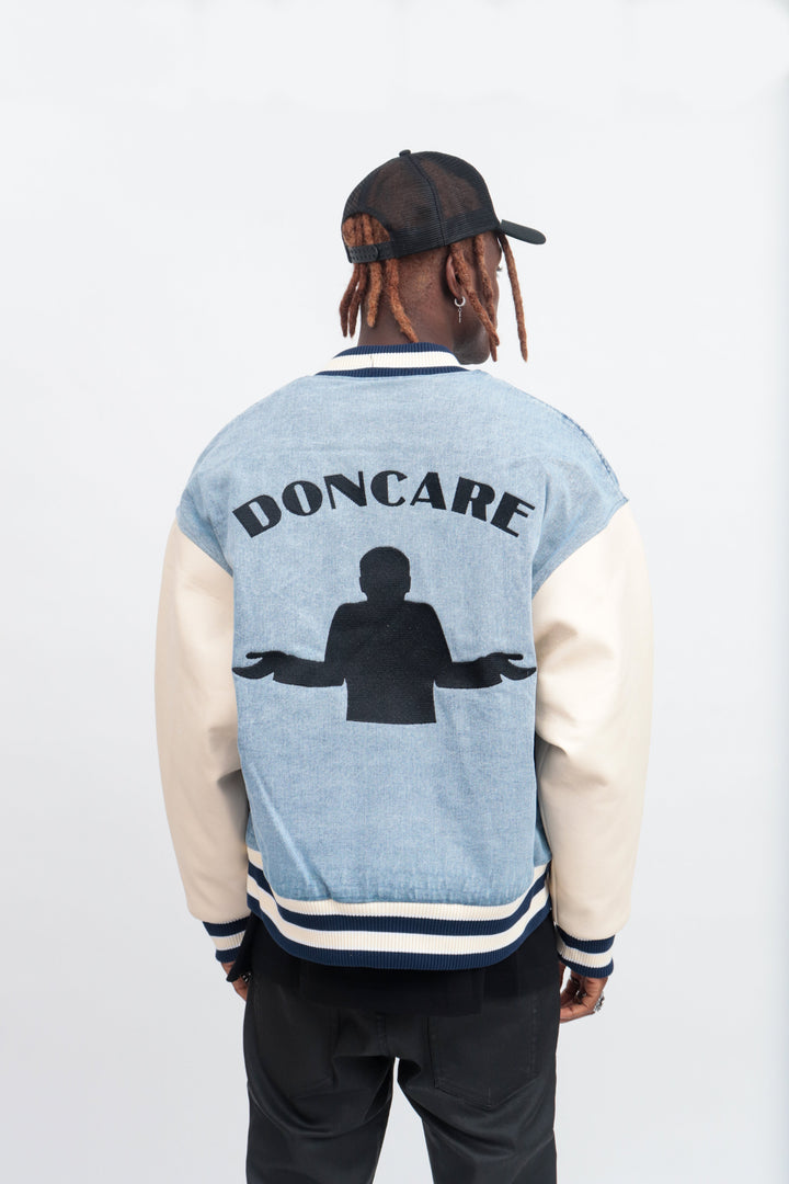 DONCARE (AFGK) "Denim Varsity Jacket"