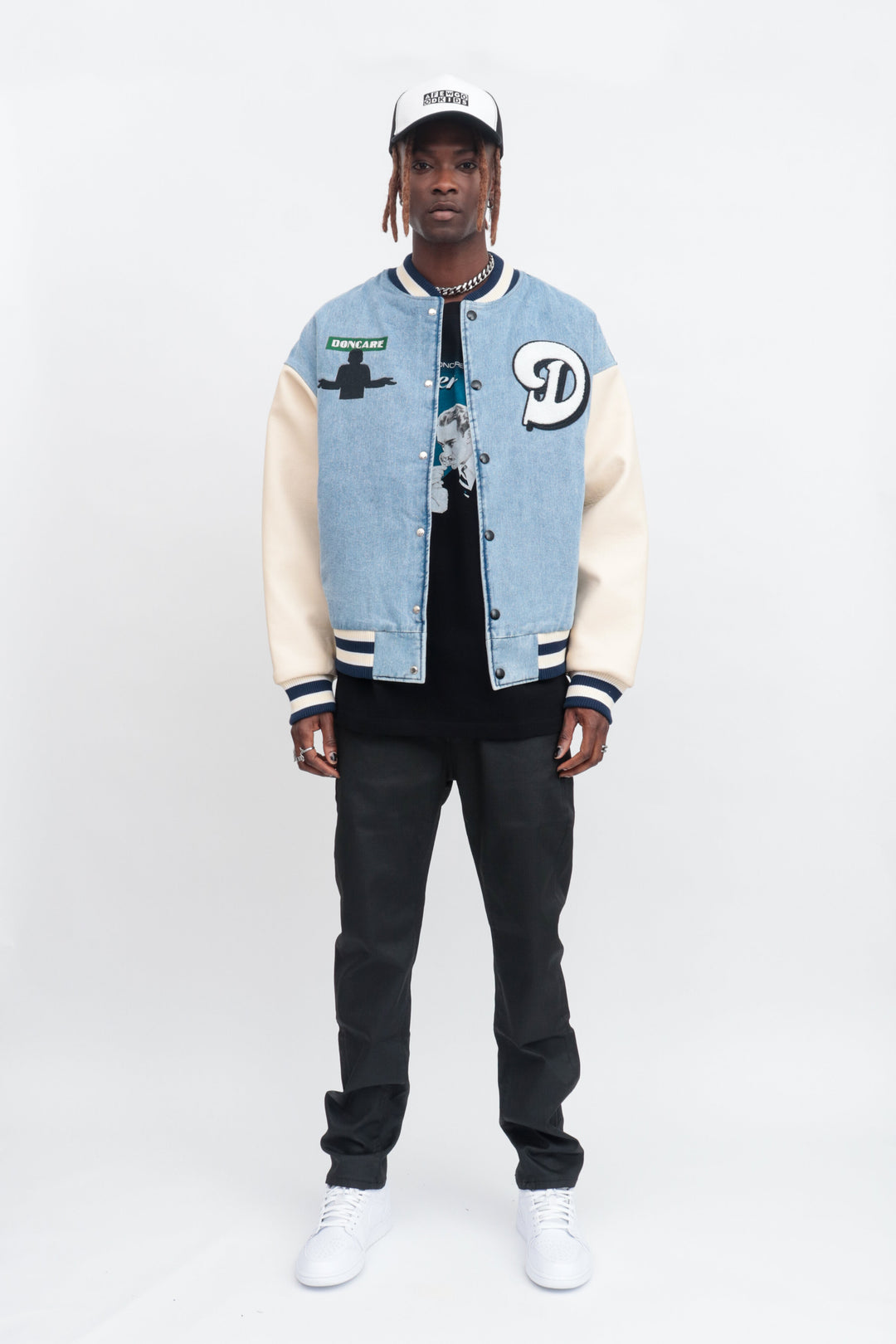 DONCARE (AFGK) "Denim Varsity Jacket"