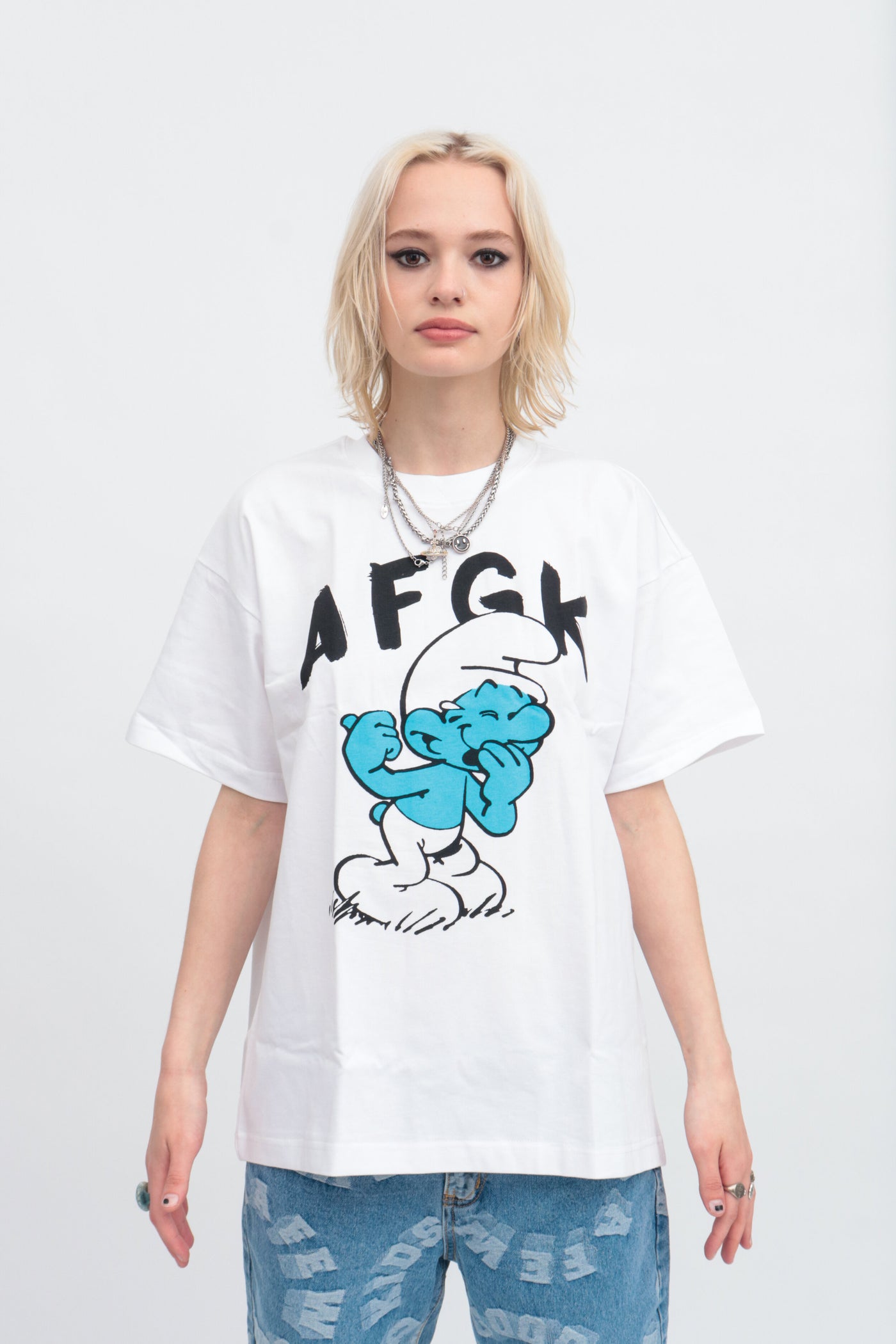 DONCARE (AFGK) "The Smurfs Tee" - White