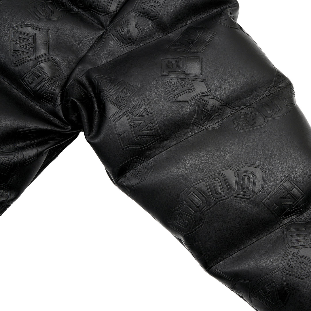 DONCARE (AFGK) "Puffer Leather Jacket" - Black