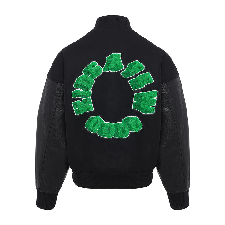 DONCARE (AFGK) "3D Logo Varsity Jacket" - BLACK