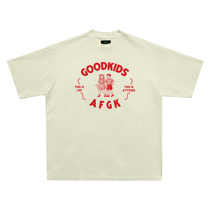 DONCARE (AFGK) "Childhood Tee" - Off-white