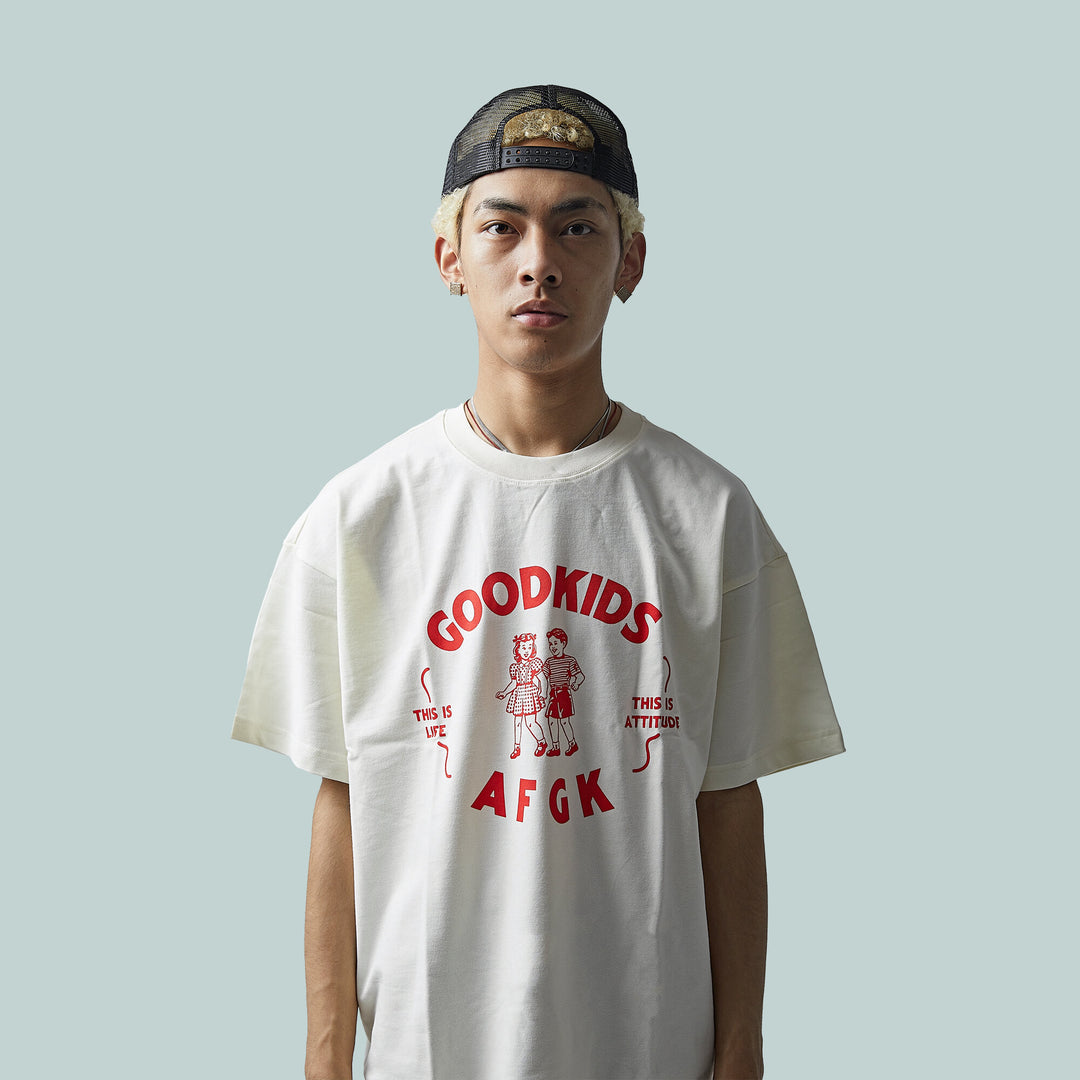 DONCARE (AFGK) "Childhood Tee" - Off-white