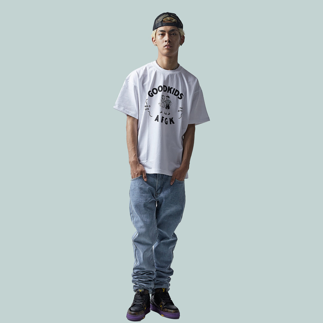 DONCARE (AFGK) "Childhood Tee" - Off-white